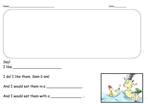 Green Eggs And Ham Worksheets - Printable And Enjoyable Learning