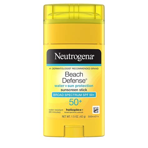 Amazon.com: Neutrogena Beach Defense Water-Resistant Sunscreen Stick ...