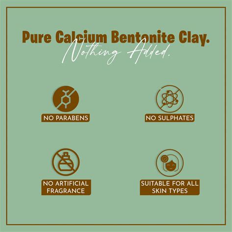Calcium Bentonite Clay Powder For Smooth And Radiant Skin ...