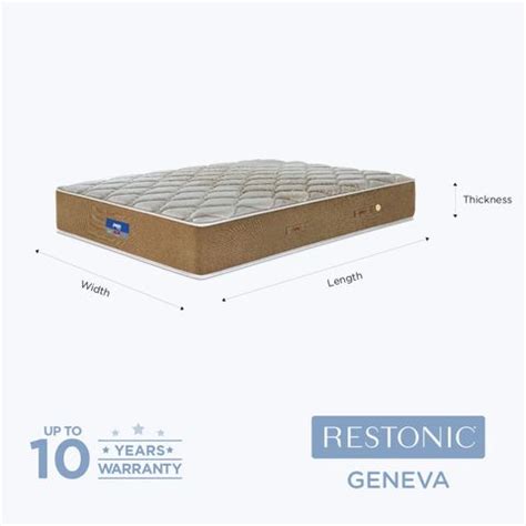 PEPS Restonic Geneva Normal Top Beige 8 inch Single Bonnell Spring ...
