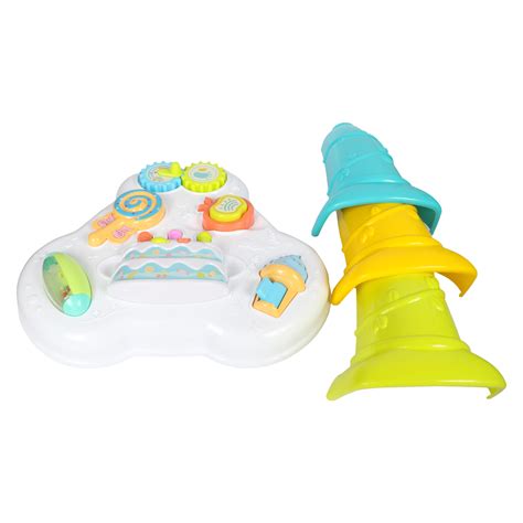 Planet of Toys Happy Educational Music Baby Desk Table with light and ...