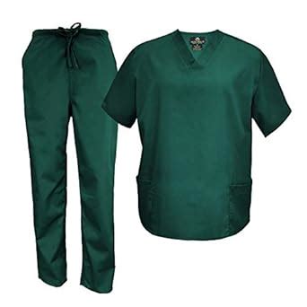 Buy Natural Uniforms Men's Scrub Set Medical Scrub Tops and Pants ...