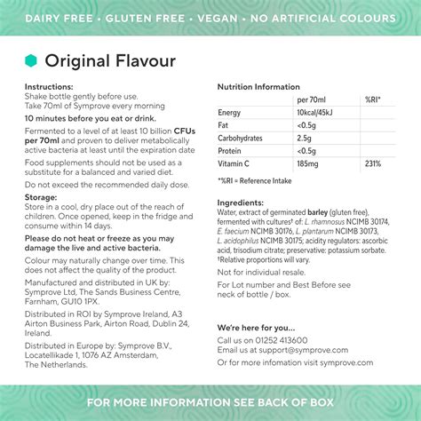 Symprove Liquid Probiotic, Fermented to a Level of India | Ubuy