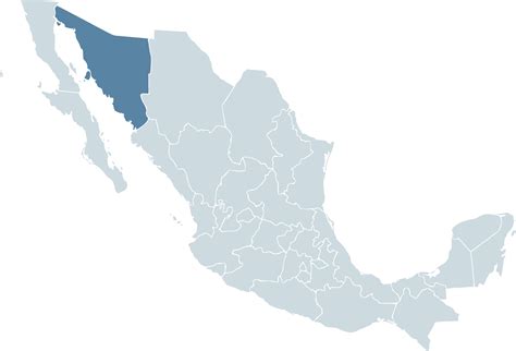 Map of Mexico Sonora - Mapsof.Net