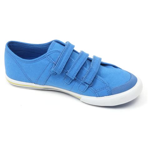 C3672 sneaker bimbo LE COQ SPORTIF SAINT MALO scarpa azzurro strappi ...