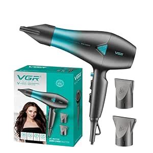 VGR V-455 Professional Salon Series Hair Dryer 2000-2400W AC Motor 3 ...