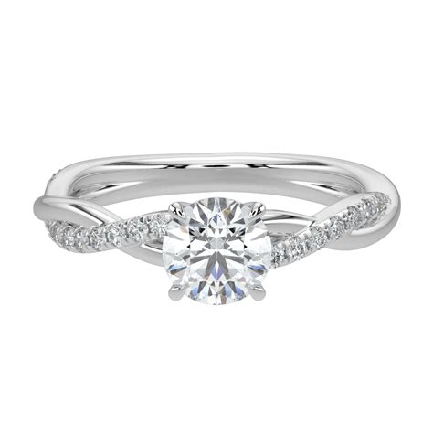 Solitaire LGD Engagement Rings-White Gold – The Goldvine
