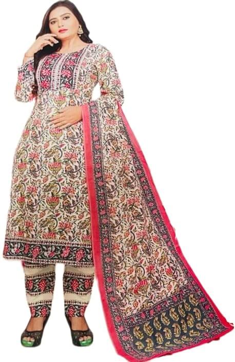Buy Jitendra garments Women Cotton Woven Chikankari with Zari Design ...