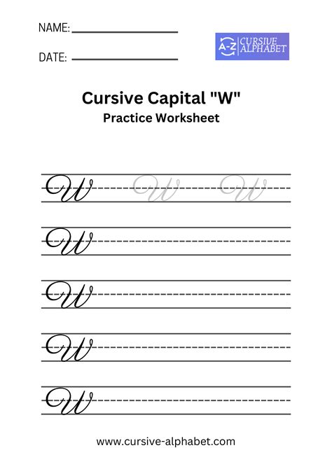 Cursive Capital W