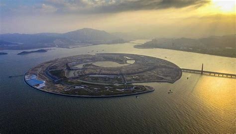 中国首例最大生态人工岛——福建漳州双鱼岛