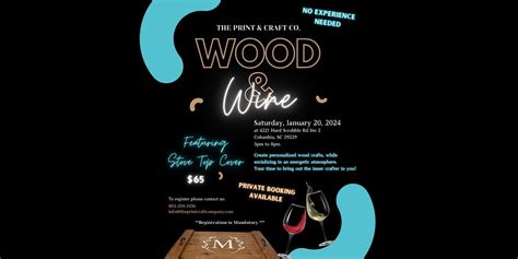 Wood & Wine, 4221 Hard Scrabble Rd, Columbia, 20 January 2024 | AllEvents