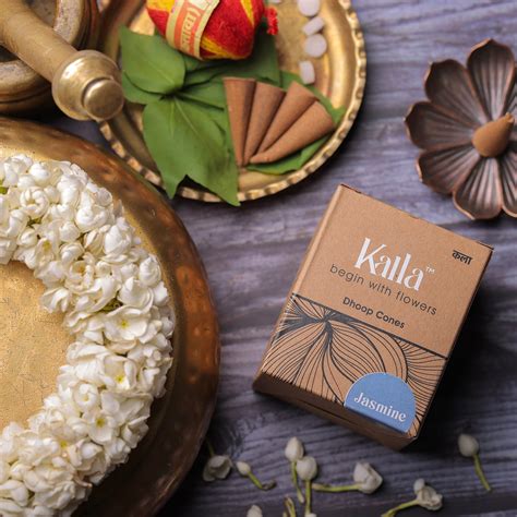 Kalla Natural Incense Cone - Jasmine – Kalla begin with flowers