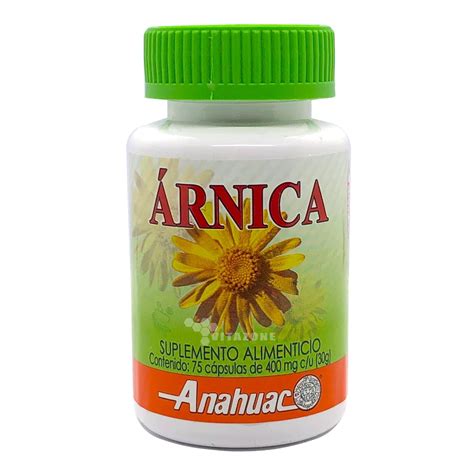 Árnica en cápsulas 75 cáps Anáhuac Anahuac ANAARNICA | Walmart en línea