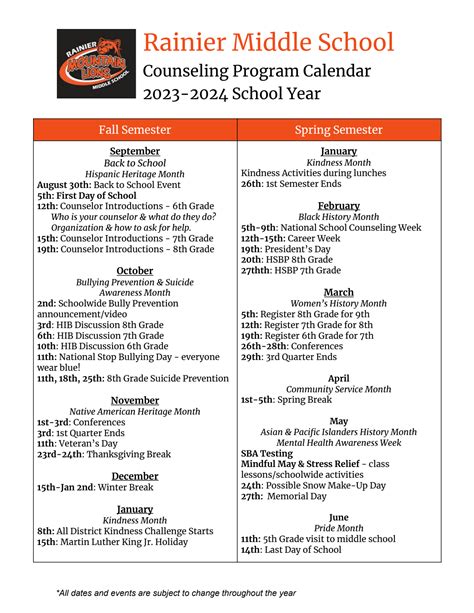 Counseling Center - Rainier Middle School