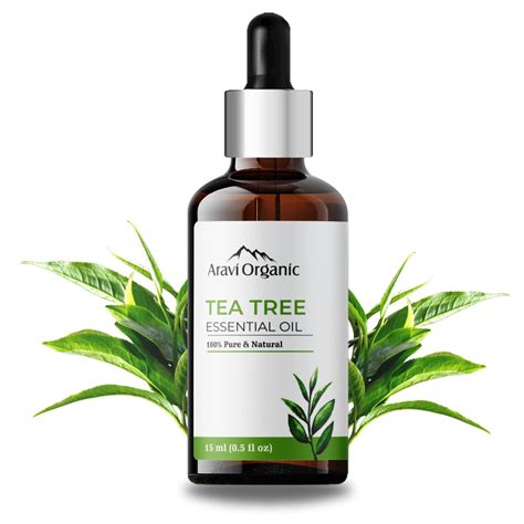 Aravi Organic Tea Tree Essential Oil For Skin, Hair, Face, Acne Care ...