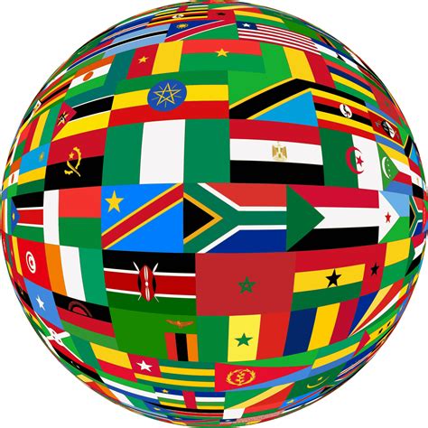 Clipart Flags Sphere Big - Flags Of Country Africas - Png Download - Full Size Clipart (#181368 ...