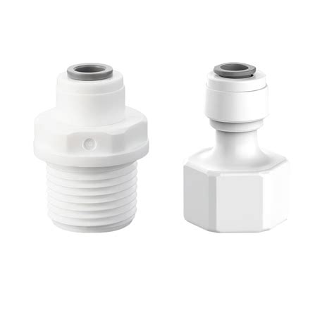 Amazon.com: Qrity 1/4" Water Filter Quick Connector to 1/2" Male Thread ...