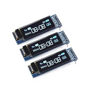 3 Pieces OLED LCD Display Module 0.91" 4 PIN SPI Serial OLED Screen ...