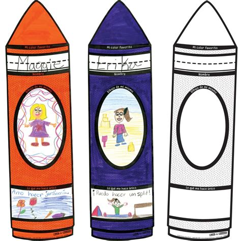 Ready-To-Decorate® Kit de Bienvenida crayones de colores (Spanish Crayon Welcome Kit) - 1 poster ...