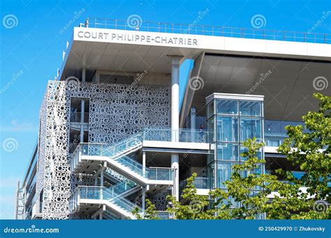 Court Philippe Chatrier at Le Stade Roland Garros during Roland Garros ...