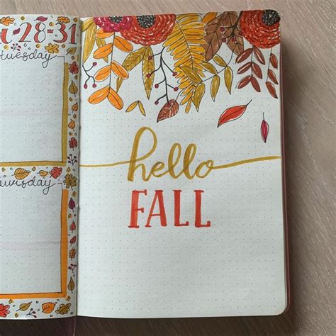 Image result for Fall Drawings Bullet Journal