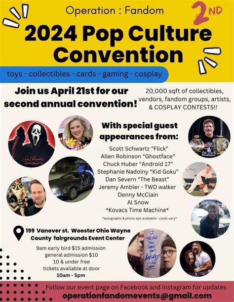 Operation Fandom: 2024 Pop Culture Convention , Wayne County Event ...
