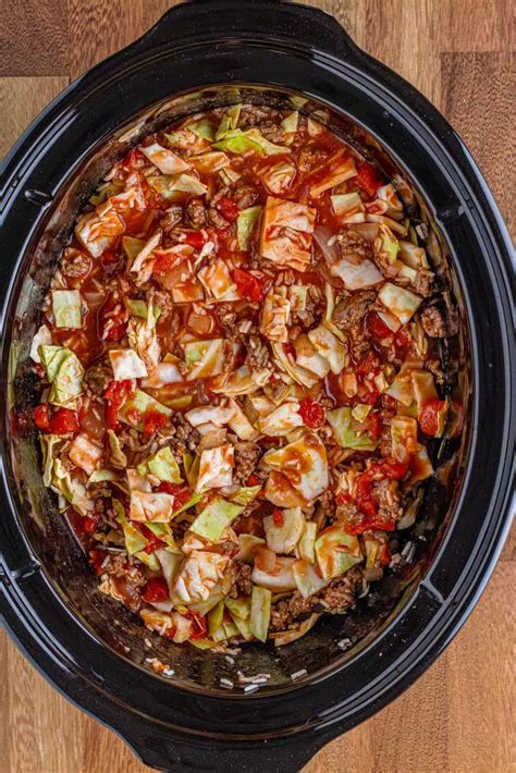 Slow Cooker Unstuffed Cabbage Rolls