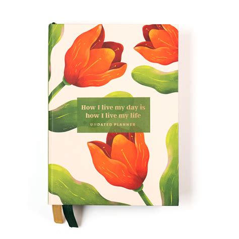 PIKO Undated Planner ( Tulips Floral ) — Mango