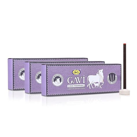Cycle Pure GAVI Camphor Dhoop Sticks for Pooja, 60 Bambooless Incense ...