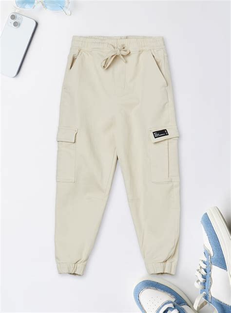 Buy Boys Textured Cargo Joggers Online at just Rs. 899.0 ...