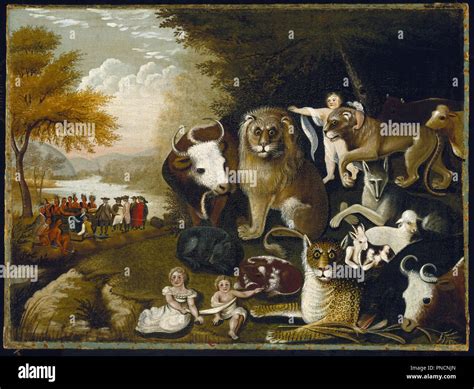 Edward hicks peaceable kingdom hi-res stock photography and images - Alamy