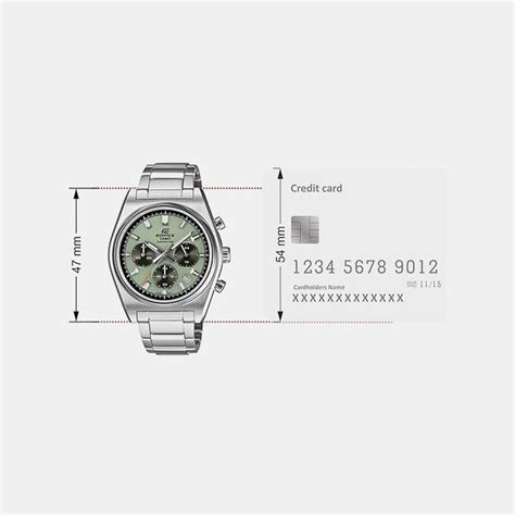 Casio Edifice Green Dial Quartz Chronograph 40MM Stainless Steel Watch ...