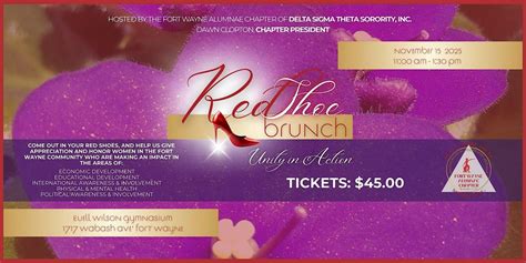 Red Shoe Brunch: Unity in Action, 1717 Wabash Ave, Fort Wayne, 15 ...