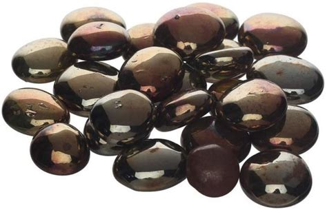 ELETTRA Decorative Glossy Shiny Round Glass Stone Pebbles For Aquarium ...