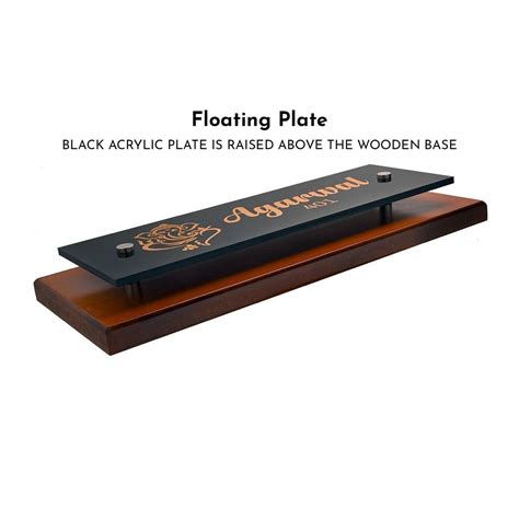 Teak Float Name Plate - Indian Army – Housenama