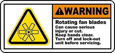 Buy warnng. Rotating Fan Blades can Cause serious Injury or Cut. Keep ...
