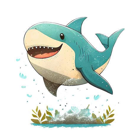 Happy Shark Clip Art