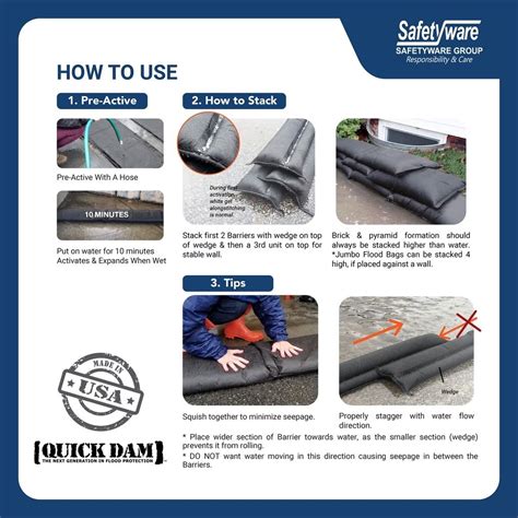 Quick Dam Flood Barrier 10ft / Flood Bag 2ft Beg Banjir, Halang Air ...