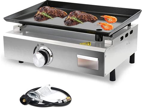Burner Gas Griddle, 16.3 Inch Outdoor Propane Australia | Ubuy