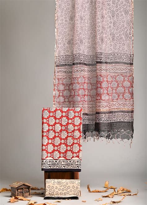 Pure Cotton Hand Block Print Suit With Kota Doriya Dupatta – thecotlin