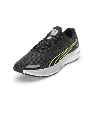 Buy Puma Mens Velocity Nitro 2 GTX Black-Malachite-Yellow Burst Running ...