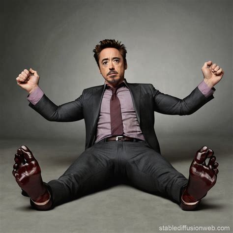Robert Downey Junior in Acrobatic Pose | Stable Diffusion Online