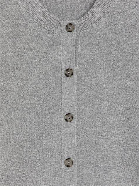 Wool-Blend Cardigan - Grey - ARKET