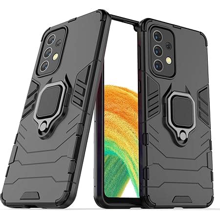 Kapa Tank Back Cover for Samsung Galaxy A33 (5G), Inbuilt Ring +Slider ...