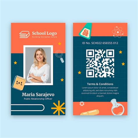 Free Teacher id cards templates to design online | Freepik