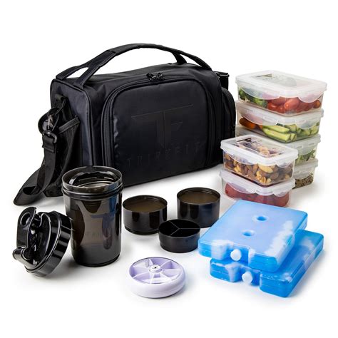 Amazon.com: ThinkFit Insulated Meal Prep Lunch Box with 6 BPA-Free ...