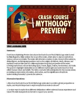 Image result for Crash Course Mythology