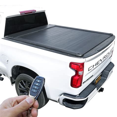 Buy Syneticusa Retractable Hard Tonneau Cover Fits 2014-2024 Chevy ...