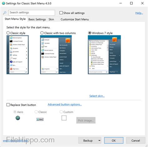 Image result for Classic Shell Net Download