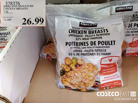 378376 KIRKLAND SIGNATURE CHICKEN BREASTS 2 KG 26 99 - Costco East Fan Blog